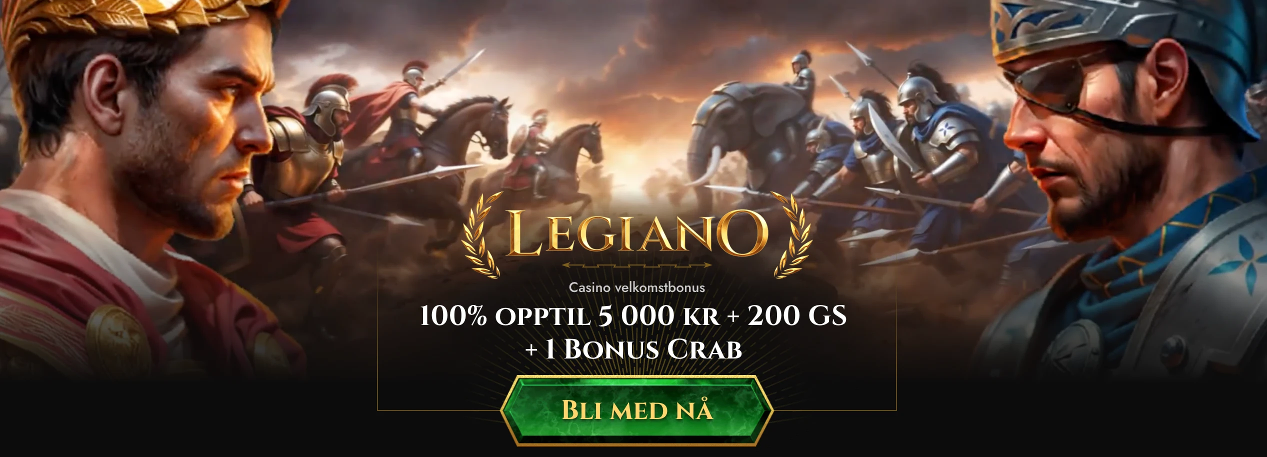 Legiano Casino kampanjebanner